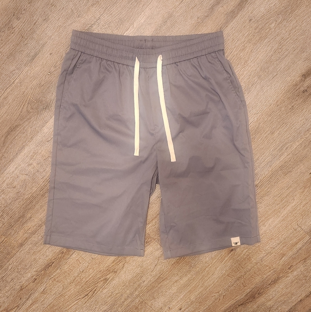 Gray Baggy Drawstring Shorts